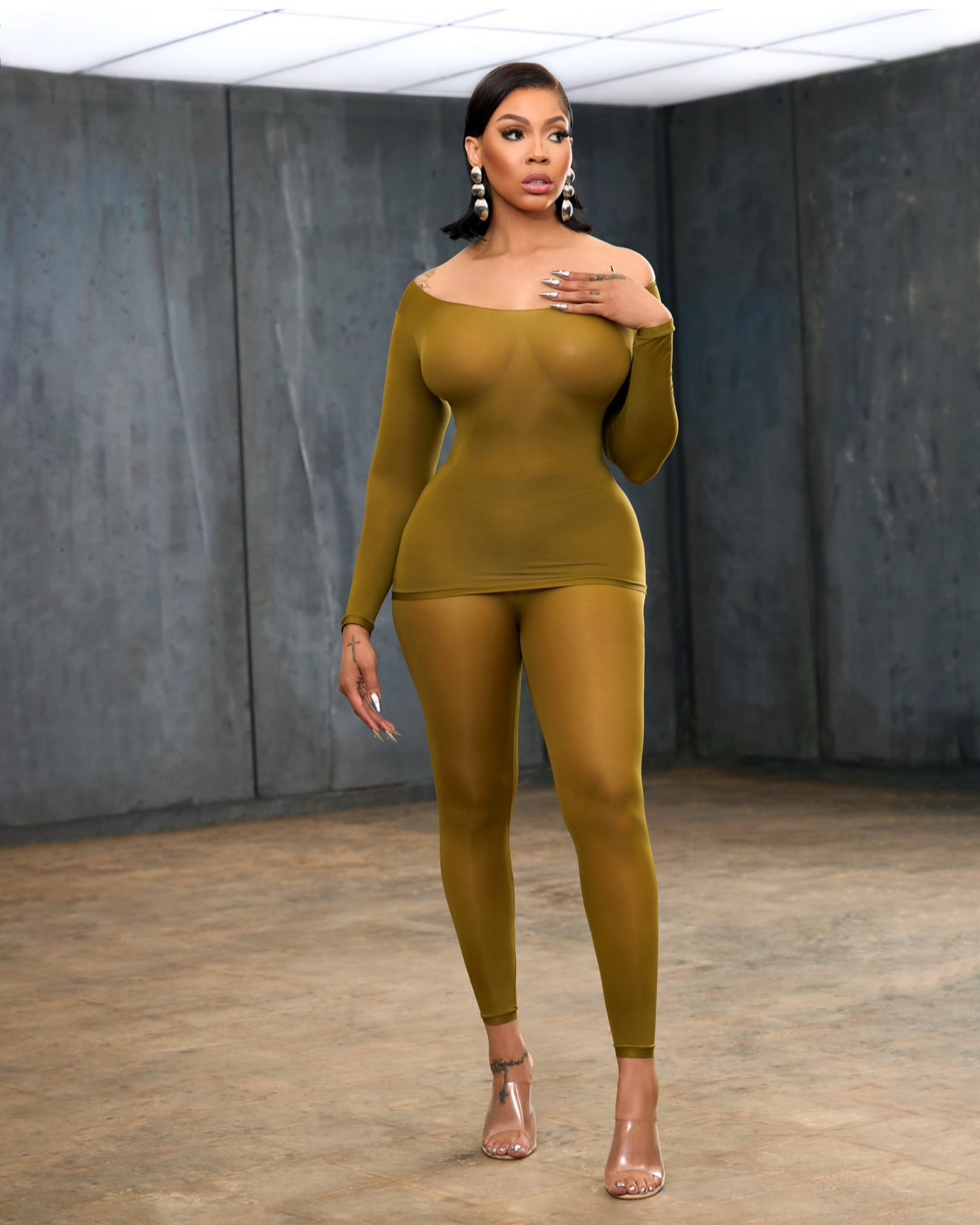 Send Nudes Set Olive