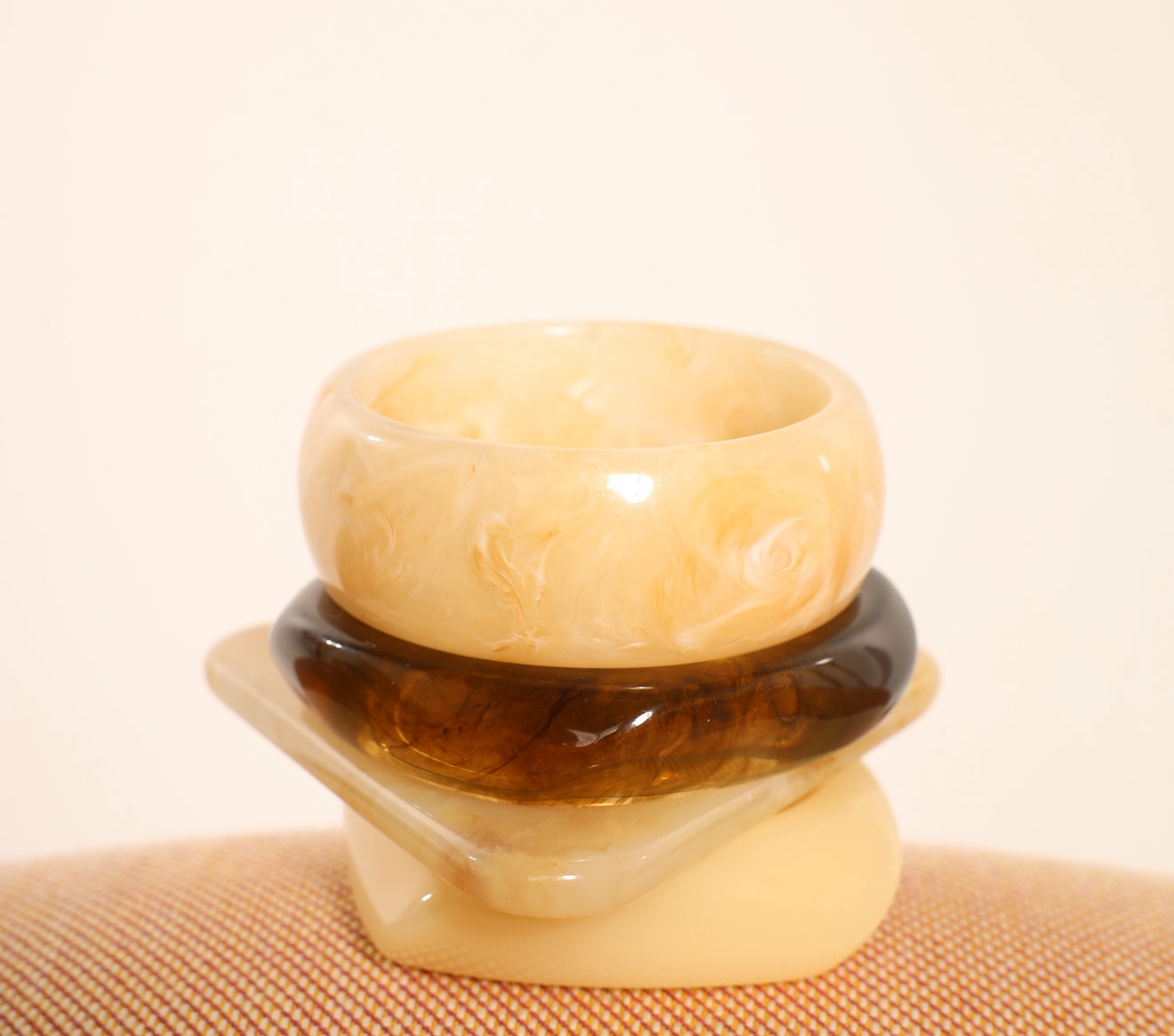 Caramel Swirl Bangle Set