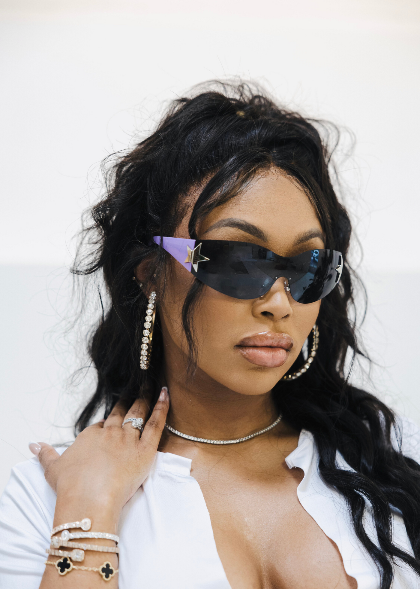Purple Superstar Glasses