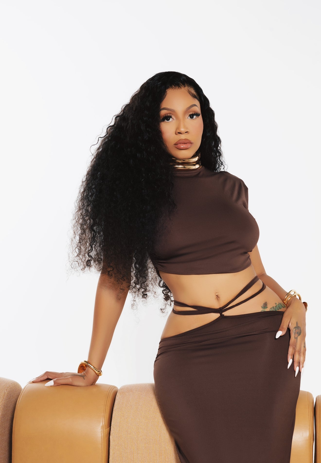 Mocha Muse Maxi Skirt Set