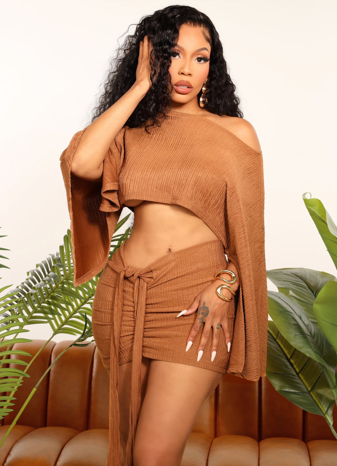 Cocoa Drape Set