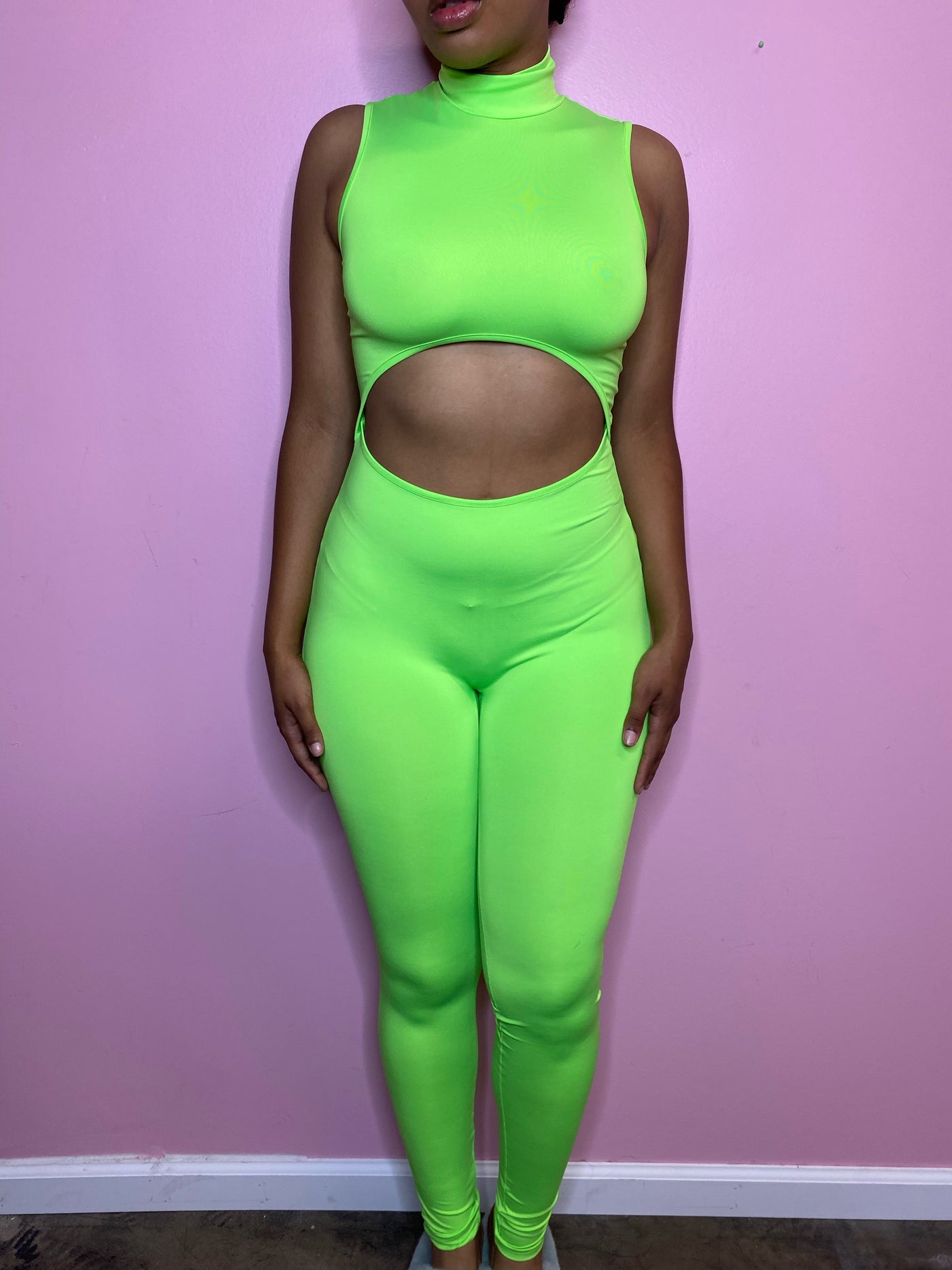 lime green bodysuit medium