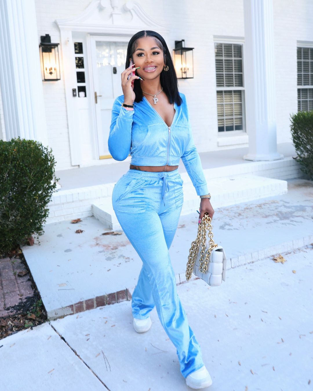 Khloe Velour Set