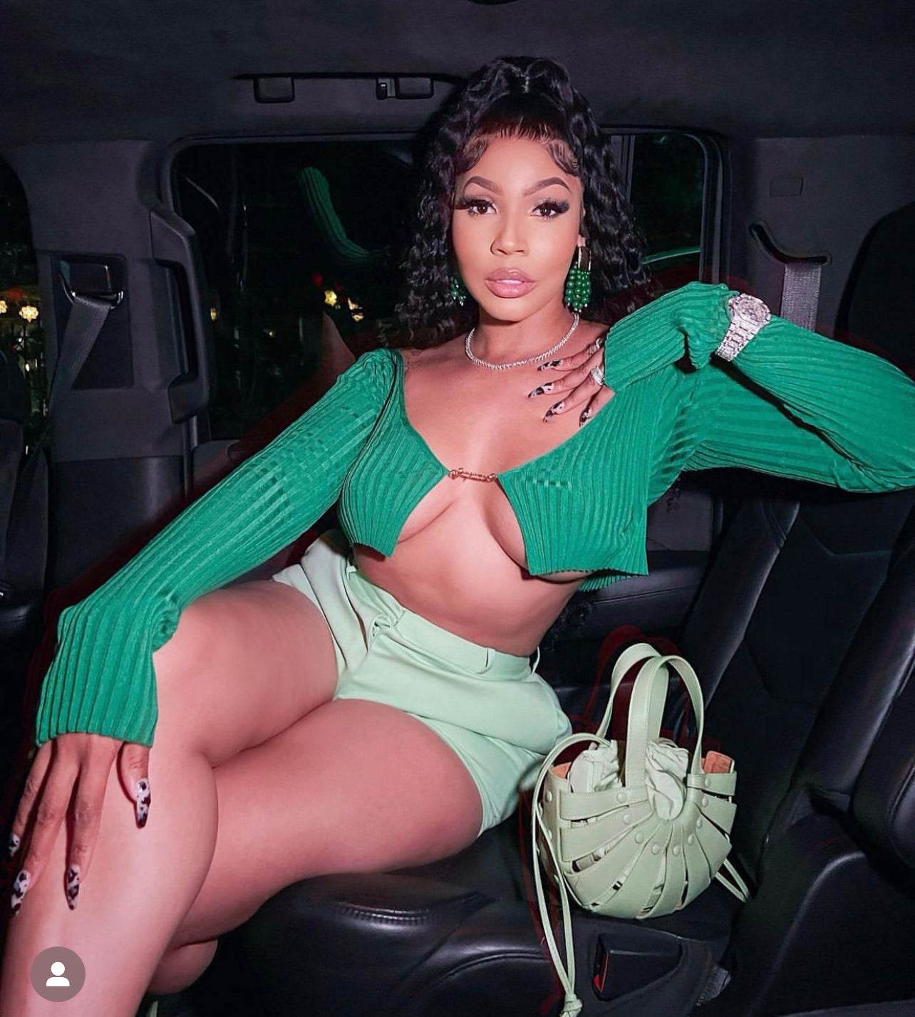 (CLOSET) Jacquemas Green Top