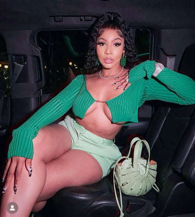 (CLOSET) Jacquemas Green Top